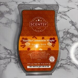 Scentsy Vanilla Cinnamon Maple  Wax Brick 17 Oz  ship w ice pack